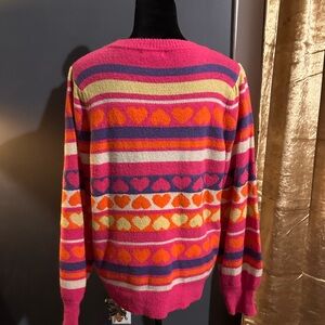 Pink heart sweater